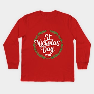 St. Nicholas Day Kids Long Sleeve T-Shirt